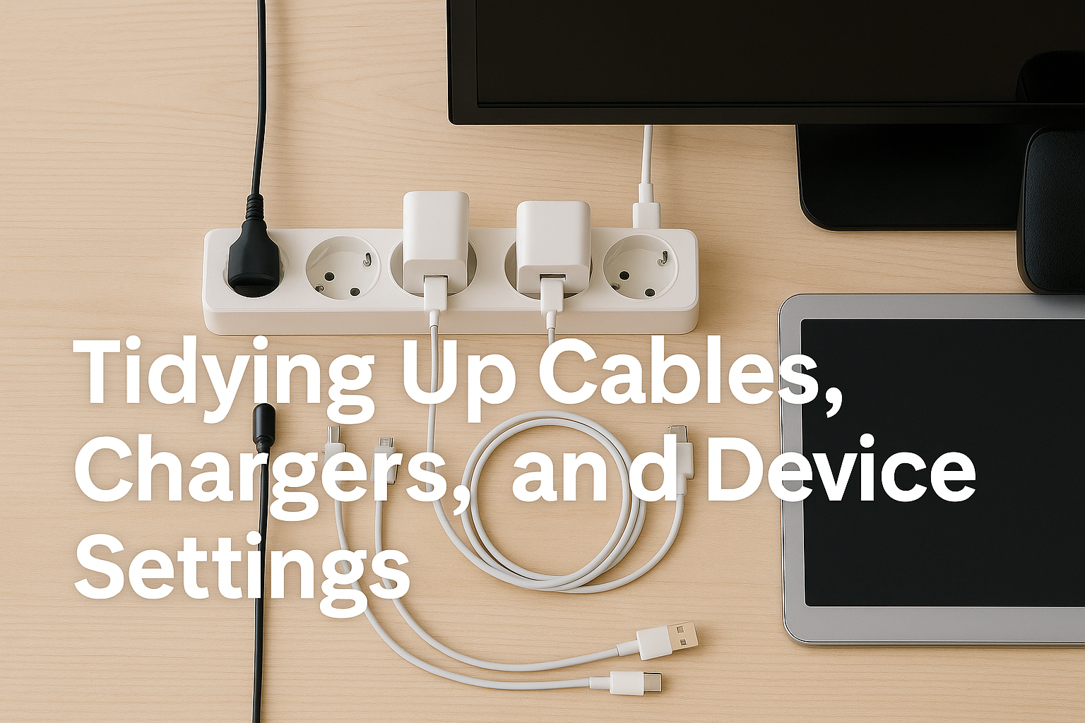 Tidying Up Cables, Chargers, and Device Settings – Sunshine Coast